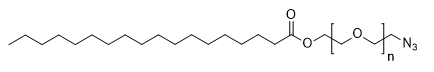 Stearate-PEG-Azide (18:0), MW 10,000 structure diagram