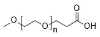 m-PEG-Propionic acid, MW 5,000 structure diagram
