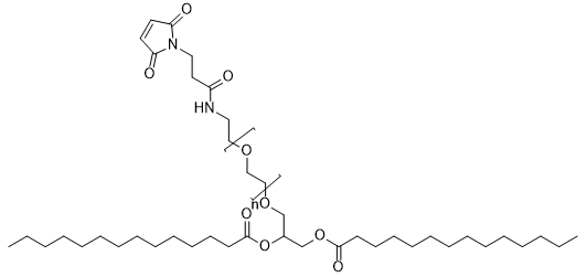 DMG-PEG-Mal, MW 2,000 structure diagram