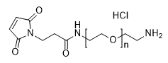 Mal-PEG-amine HCl salt, MW 5,000 structure diagram