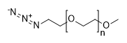 m-PEG-azide, MW 2,000 structure diagram