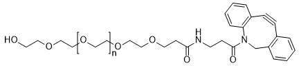 DBCO-PEG-OH, MW 20,000 structure diagram