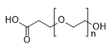 Poly(oxy-1,2-ethanediyl), α-(2-carboxyethyl)-ω-hydroxy-,Mw~4000 structure diagram