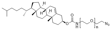 Cholesterol-PEG-Azide, MW 20,000 structure diagram