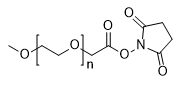 m-PEG-NHS ester, MW 20,000 structure diagram