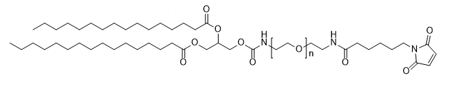 DPG-PEG-Mal, MW 2,000 structure diagram