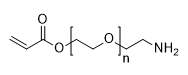 Acrylate-PEG-NH2, MW 2,000 structure diagram